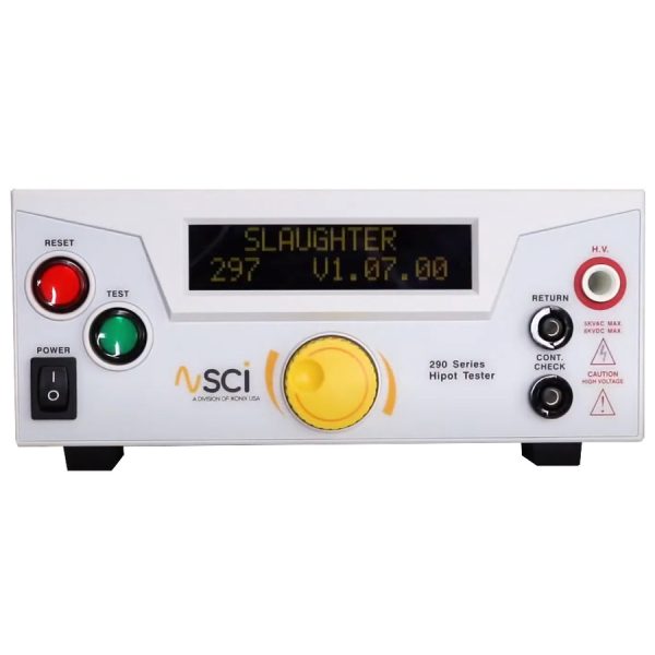 SCI 298 Hipot Tester: 5 kV AC, 500 VA, 100 mA, 50/60 Hz (290 Series)